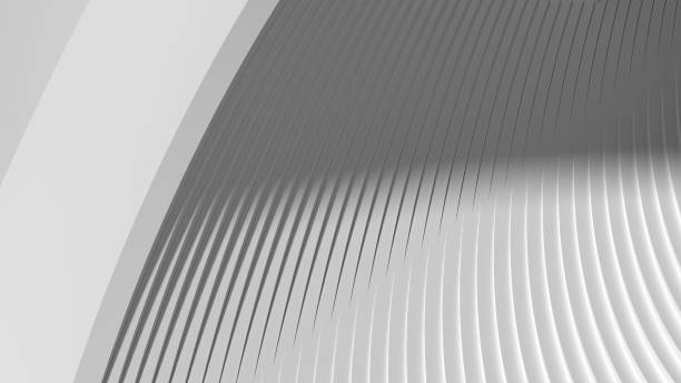 istock Sharp and linear modern art style Simple yet sophisticated design Gray abstract, elegant and modern 3D rendering image 1513897973