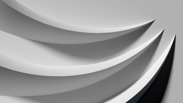 istock A gray abstract, elegant and modern 3D Rendering image that looks stylish on his sharp, linear modern art flat surface. 1513911328