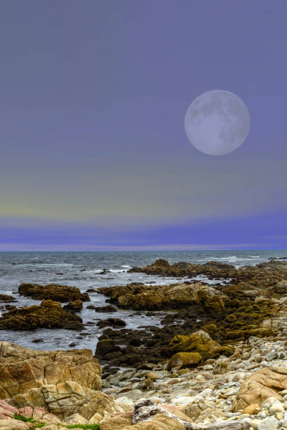 istock Moon setting Asilomar State Marine Reserve California 1513912956