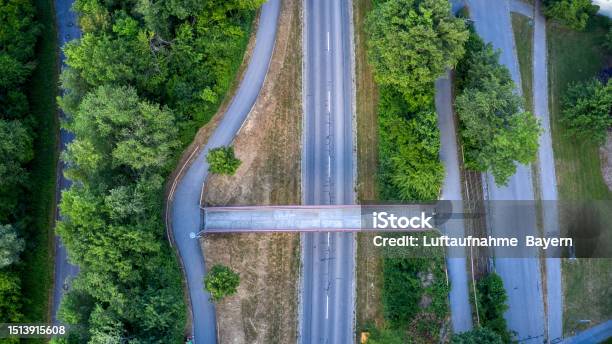Die Straße Stock Photo - Download Image Now - Above, Aerial View, Agricultural Field