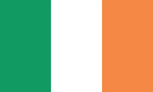 Vector illustration of Ireland flag. Vector illustration EPS10