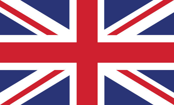 флаг соединенного королевства. векторная иллюстрация eps10 - british flag stock illustrations
