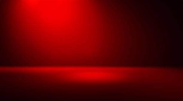 istock Festive Red Christmas background for product placement. 1514010525