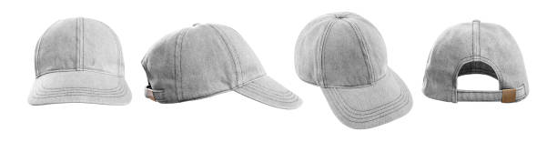 istock Blank denim baseball cap mockup template isolated. Set 1514047922