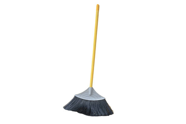istock Yellow broom isolated on a white background. 1514091370