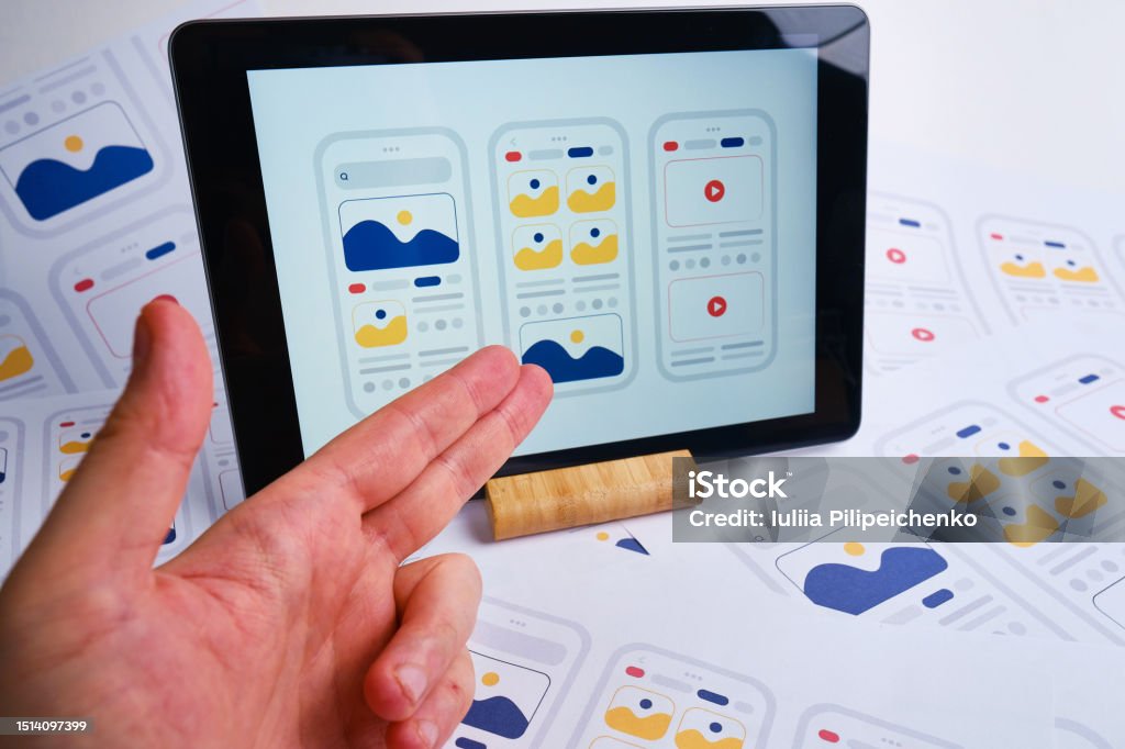 Ux Mobile Application Wireframe Sketch Prototype Framework Layout ...