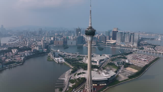Macau Tower And Panorama Of The Whole City