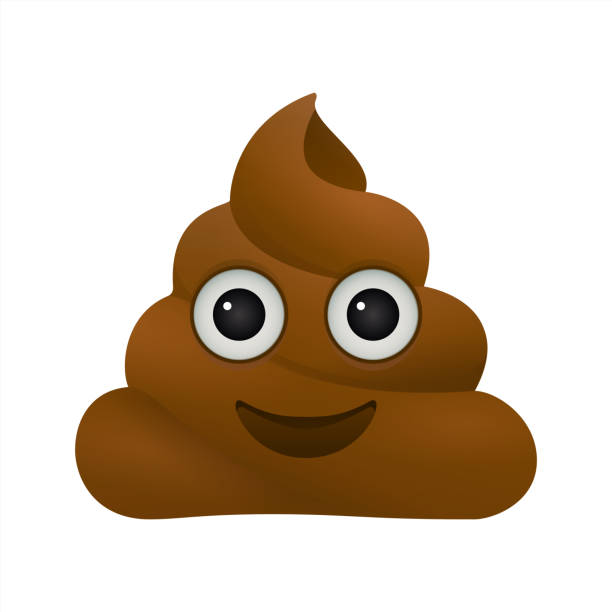 ilustrações, clipart, desenhos animados e ícones de ícone de merda, rosto sorridente, símbolo, emoji, vetor 10 eps. - coco