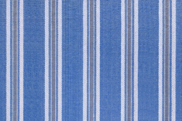 istock Natural blue linen texture with striped pattern as background, wallpaper 1514122639
