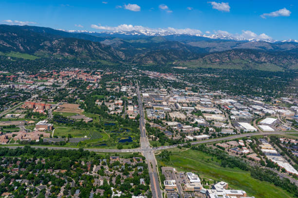 istock Aerial View above Boulder Colorado looking west down Arapahoe Ave 1514177906