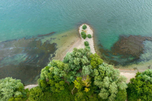 istock Riverbank - aerial view 1514179900