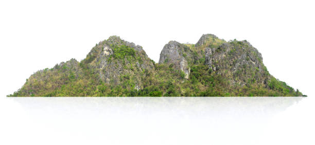 istock rock mountain hill with green forest isolate on white background 1514205930