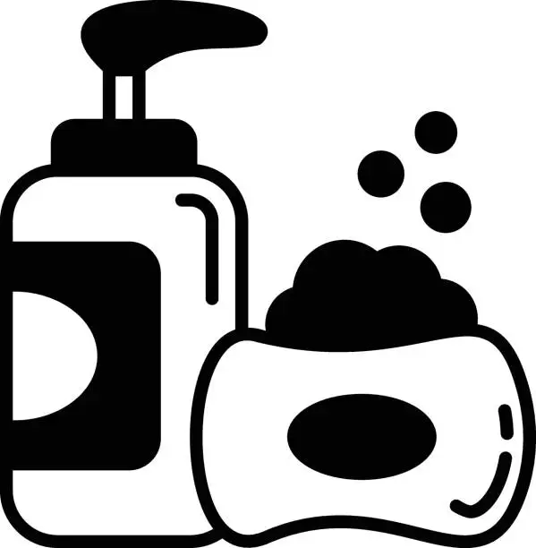 Vector illustration of Steam Sterilization concept, vector icon design, Housekeeping symbol, Office caretaker sign, porter or cleanser equipment stock illustration