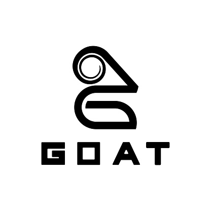 Letter G Goat Head Logo-Vector illustration