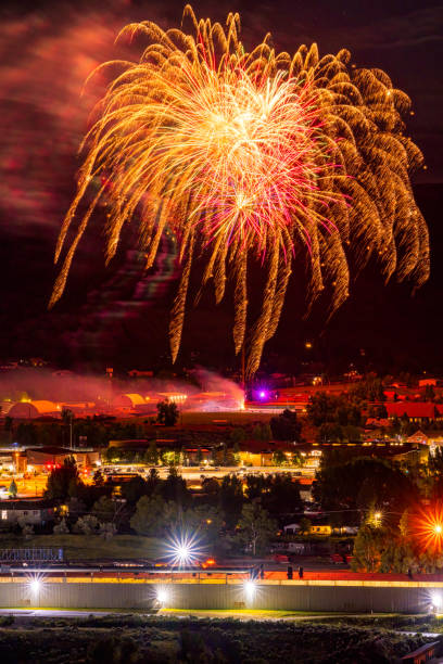 istock Fourth of July Fireworks at Night 1514319880