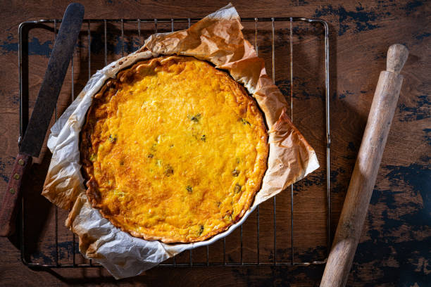 istock Vegetables quiche homemade on wooden rustic table 1514408546
