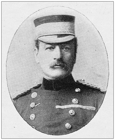 Antique image from British magazine: Colonel Hutton