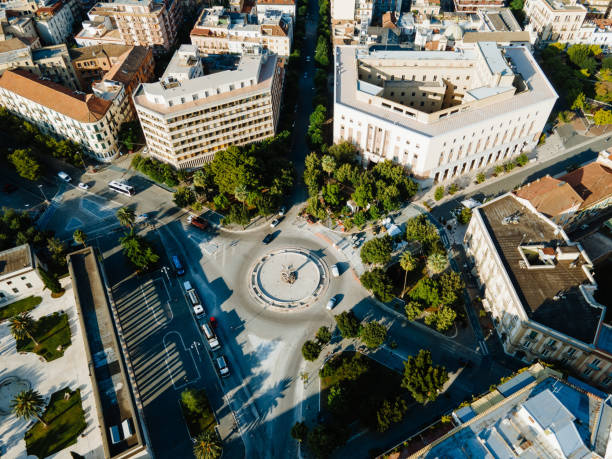 イタリア、フォッジャの空撮 - foggia province ストックフォトと画像