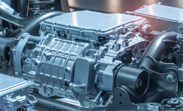 istock electric system of eco car engine Automotive part concept 1514557370