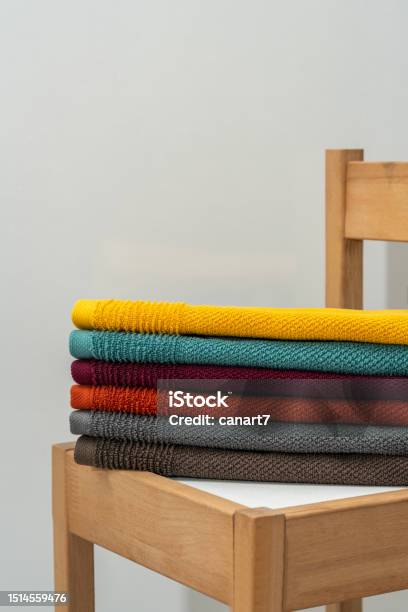 Towel Stock Photo - Download Image Now - Asia, Bath Mat, Bathrobe