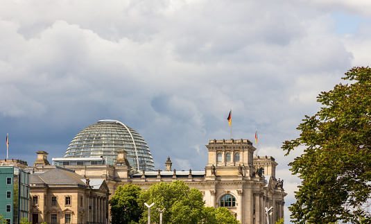 View of the Reichstag building in Berlin, Germany