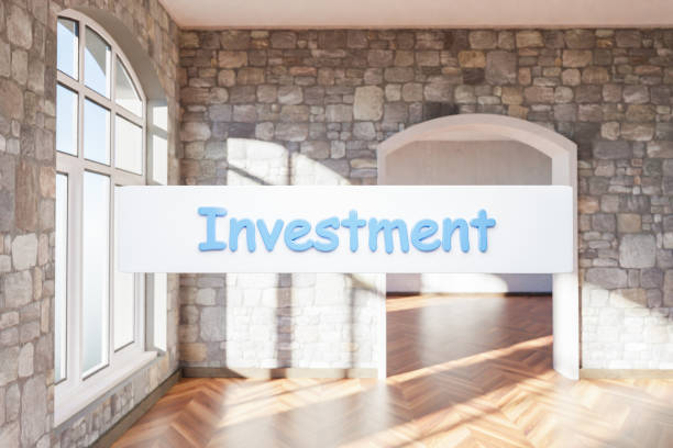 istock search box text floating in air standing in luxurious loft apartment with arched window and minimalistic interior living room design; 3D Illustration 1514582053