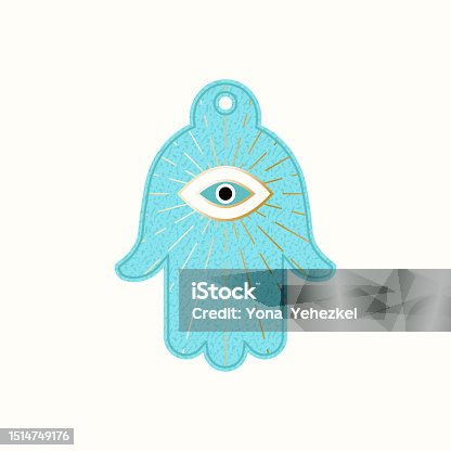 istock Hamsa symbol with evil eye in light turquoise and gold on white background 1514749176