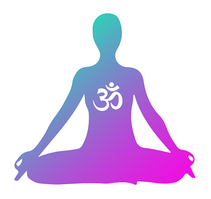 meditation and yoga symbol