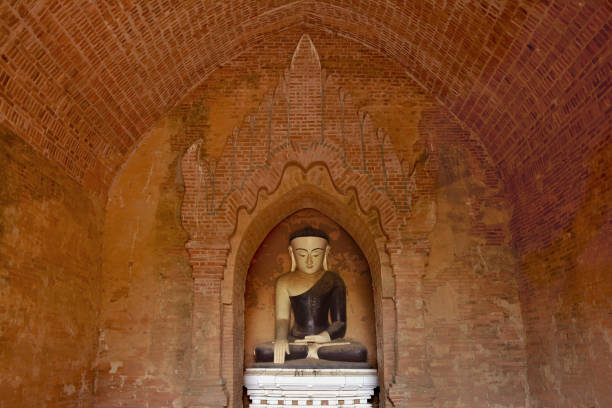 Dhammayangyi Temple (old Bagan), during golden sunrise, Myanmar in Myanmar (Burma), Mandalay Region, Nyaung-U