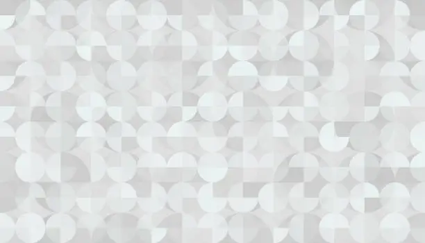 Vector illustration of Seamless white circles wallpaper