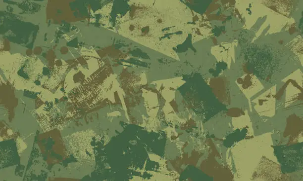 Vector illustration of Seamless camo grunge textures wallpaper background
