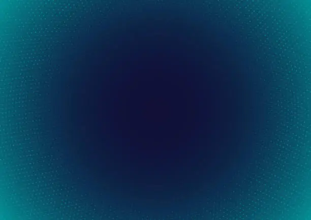 Vector illustration of Blue half tone gradient plus pattern background