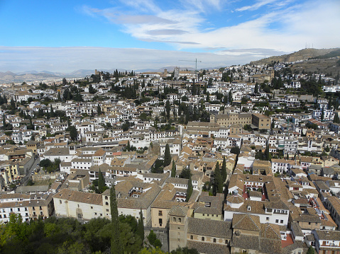 Landscape of Granada in Andalusia, Spain