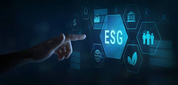 ESG concept, environmental social governance business stock photo