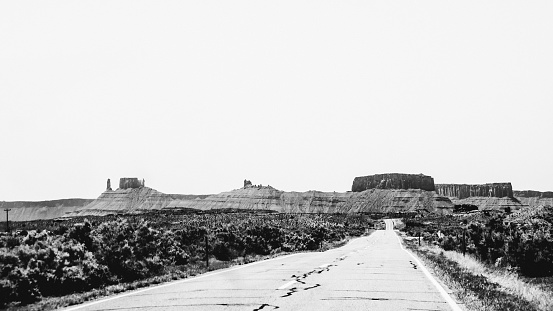 Road through Moab, Utah, USA
