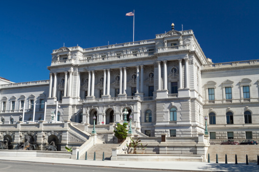 Library of Congress Washington DC done in a Beaux-Arts Architectural style in Washington, DC.- See lightbox for more