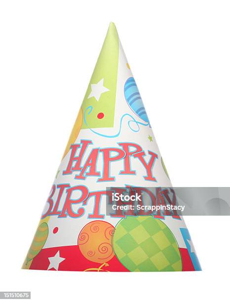 Sombrero Del Partido Aislado Foto de stock y más banco de imágenes de Gorro de fiesta - Gorro de fiesta, Recortable, Cumpleaños