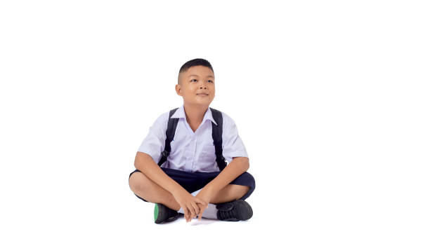 istock Portraits Asian students in uniform isolated on white background 1515109514
