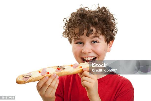 Foto de Rapaz Comendo Muito Sanduíche e mais fotos de stock de Comida - Comida, Meninos, 12-13 Anos