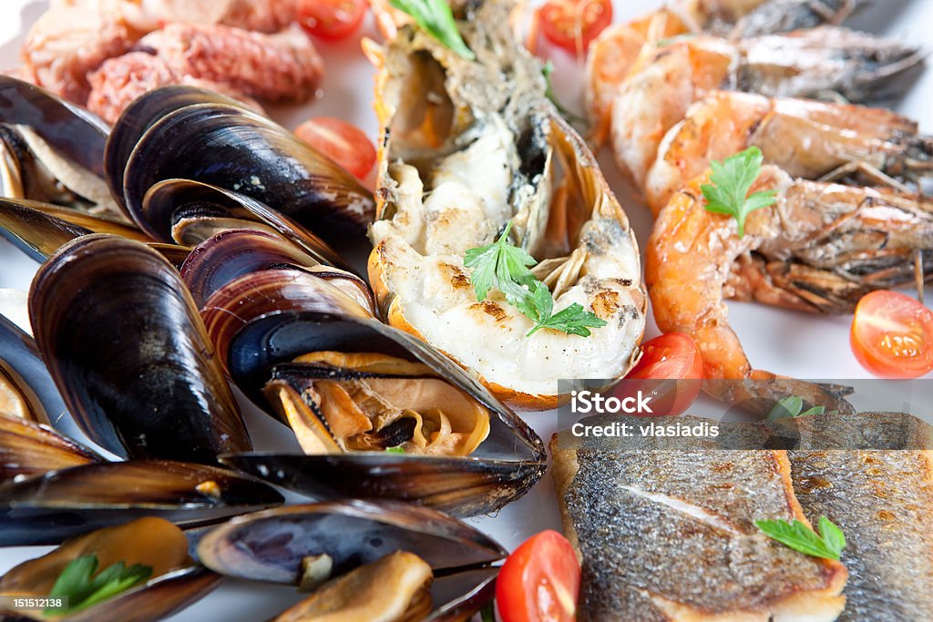 Cibo di mare - Foto stock royalty-free di Aragosta - Frutto di mare