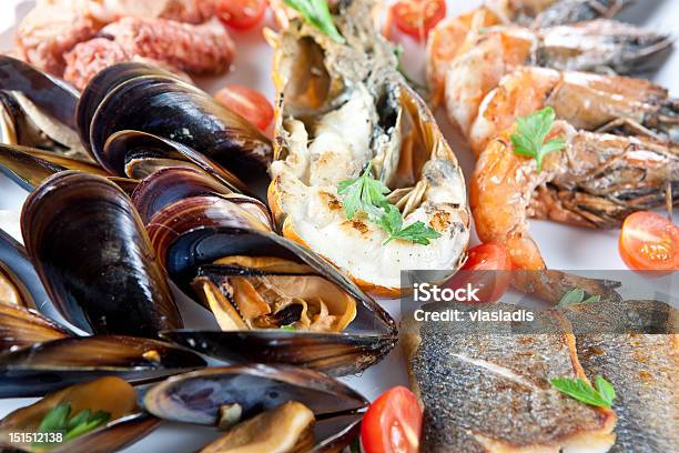 海のお - エビ料理のストックフォトや画像を多数ご用意 - エビ料理, トマト, ムール貝