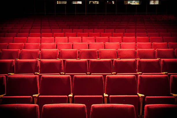 auditório - empty theater imagens e fotografias de stock