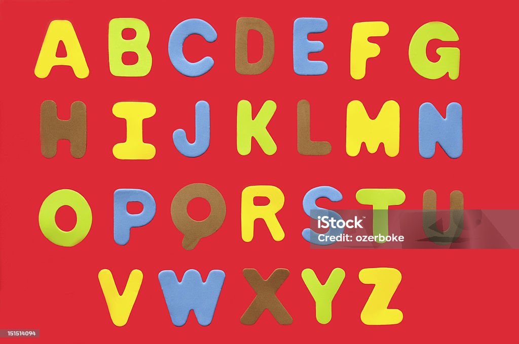 Bunte alphabet von A-Z - Lizenzfrei Alphabet Stock-Foto