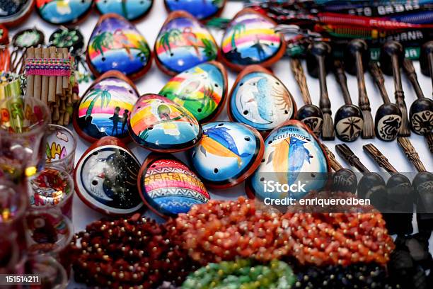 Ocarinas Pipes Necklaces Of Venezuela Stock Photo - Download Image Now - Art And Craft, Bolivar State, Craft