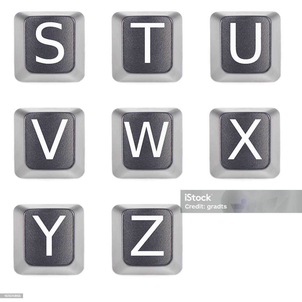 alphabet keyboard letter alphabet computer keyboard letters s to z Alphabet Stock Photo