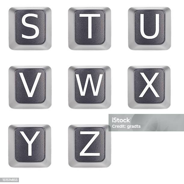 Alphabet Keyboard Letter Stock Photo - Download Image Now - Alphabet, Computer, Computer Key