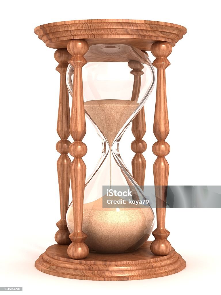 hourglass hourglass 3d illustration Checking the Time Stock Photo