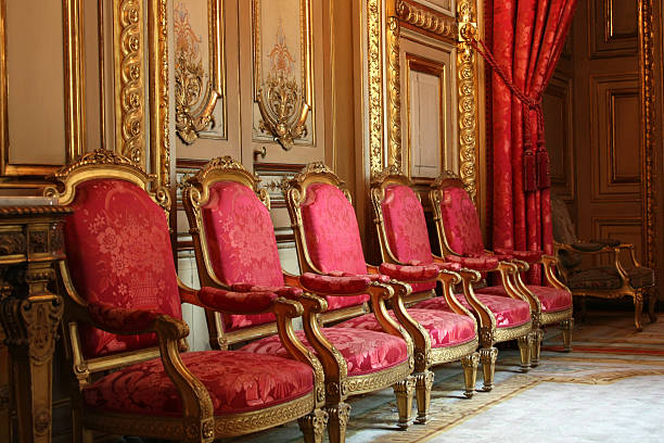 istock Row of red chairs 151516409