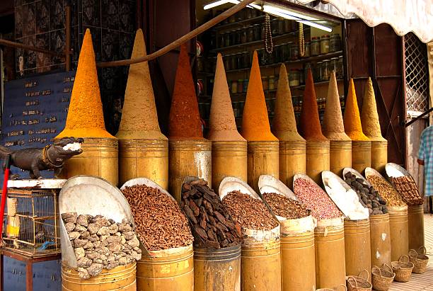 spices spice shop casablanca stock pictures, royalty-free photos & images