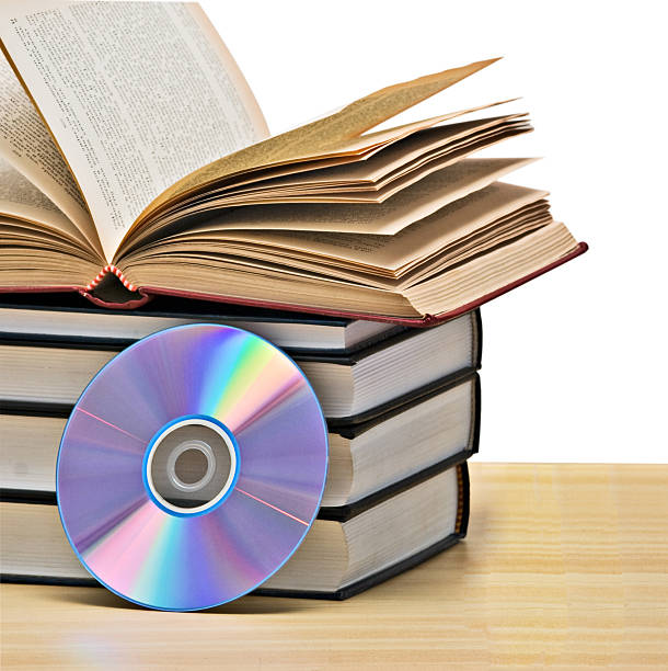istock Pile of books  and DVD 151517081